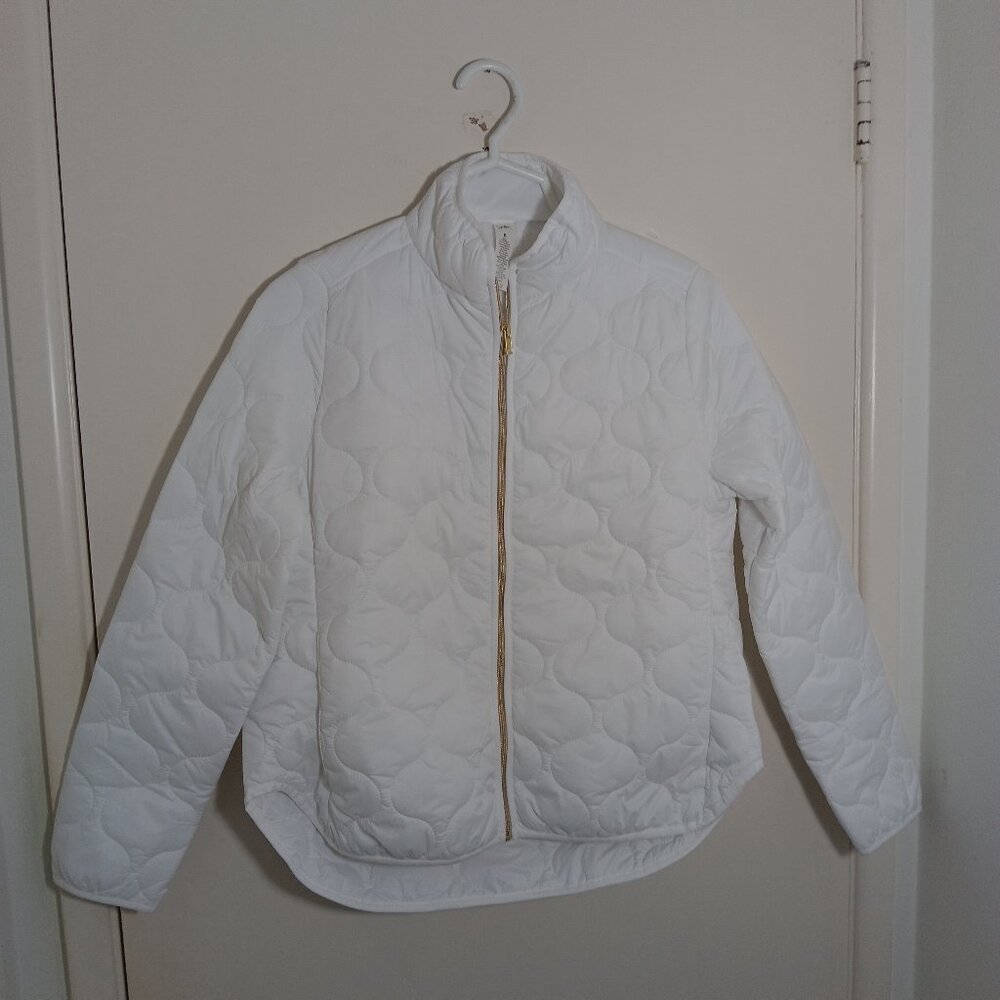 Regottex white anion quilted jacket  womens white  small